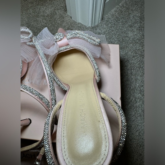 Mach & Mach pink tulle bow pumps - Picture 3 of 9